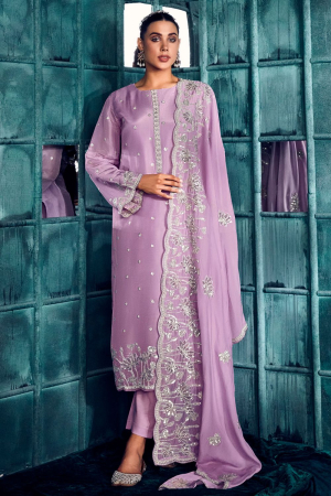 Buy Dusty Pink Salwars & Churidars for Women by GO COLORS Online